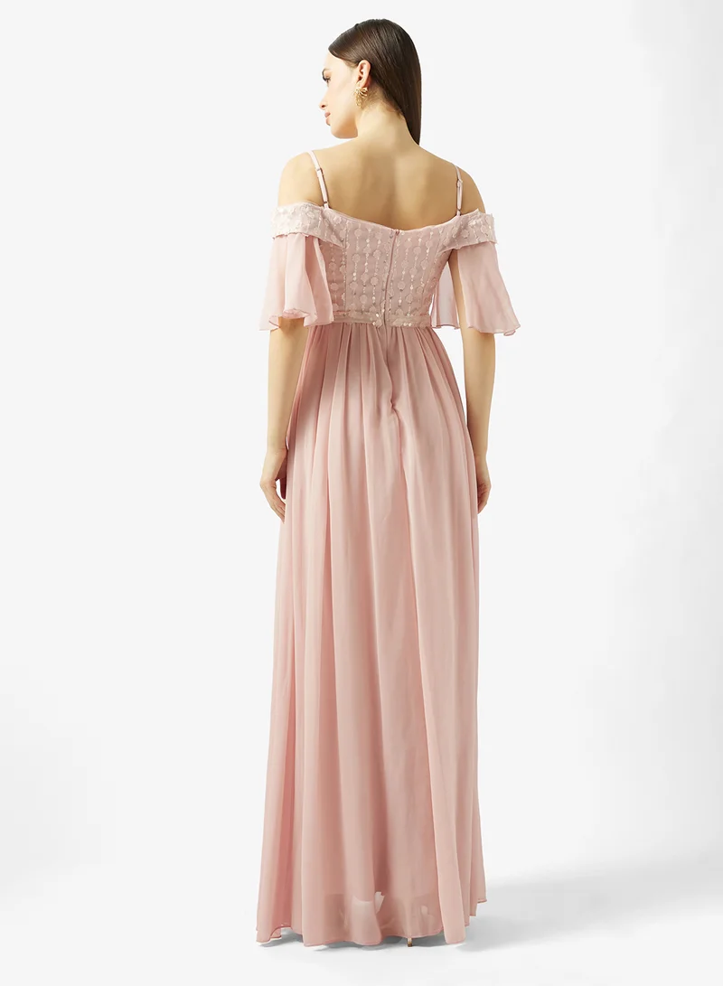 Ella Limited Edition  Off Shoulder A-line Dress for Women | Best Price UAE